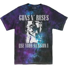 Guns N’ Roses, Tričko Use Your Illusion Monochrome, Unisex, Modrá