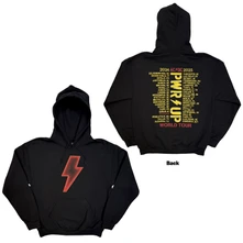Mikina Unisex Pullover Hoodie: Lightning Bolt World Tour '24-'25 (Black) (Back Print & Ex-Tour)