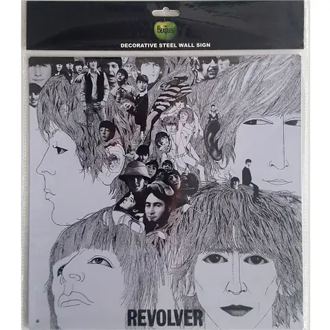 Steel Wall Sign: Revolver Album Cover