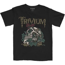 Trivium, Tričko Skelly Flower, Unisex, Čierna