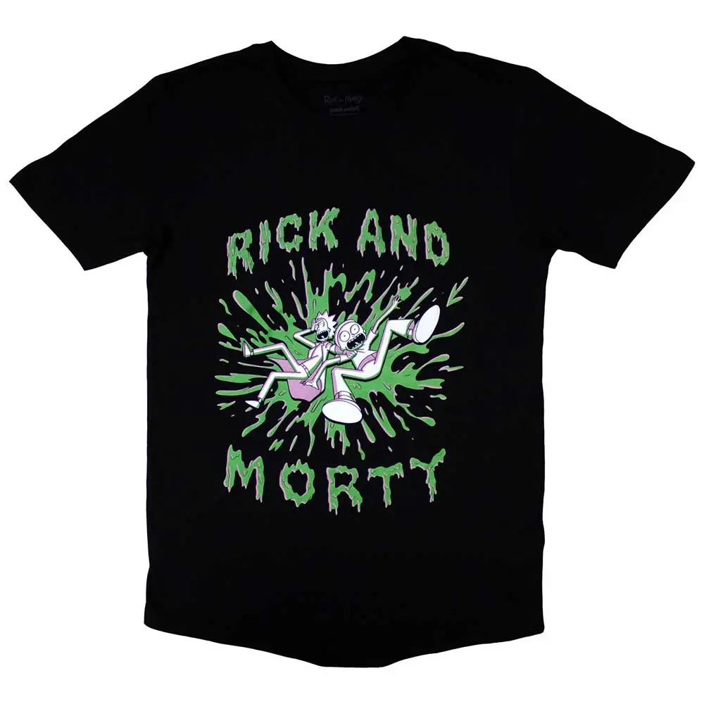 Unisex T-Shirt: Green Splat (Black)