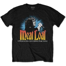Meat Loaf, Tričko Live, Unisex, Čierna