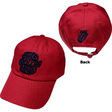 The Rolling Stones, Šiltovka Vintage 70s Logo, Unisex, Červená