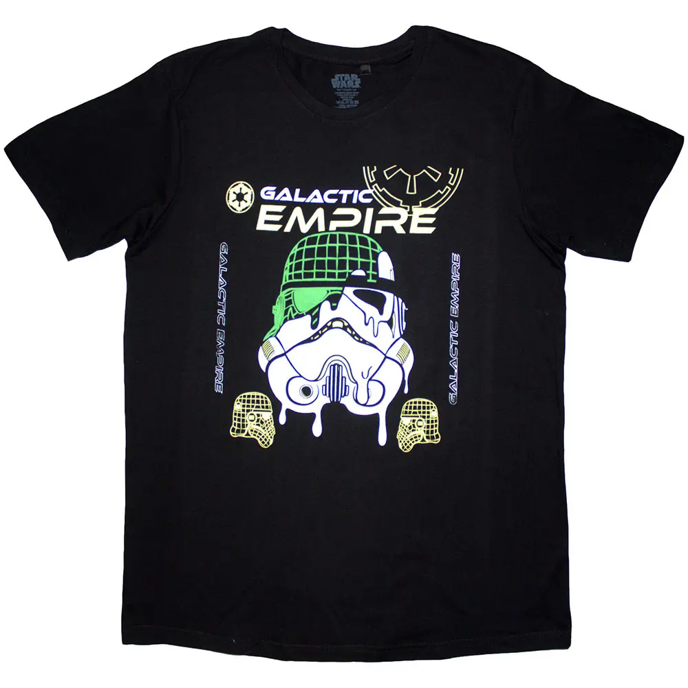 Star Wars – Galactic Empire Melted Mask (Negru) (Tricou)
