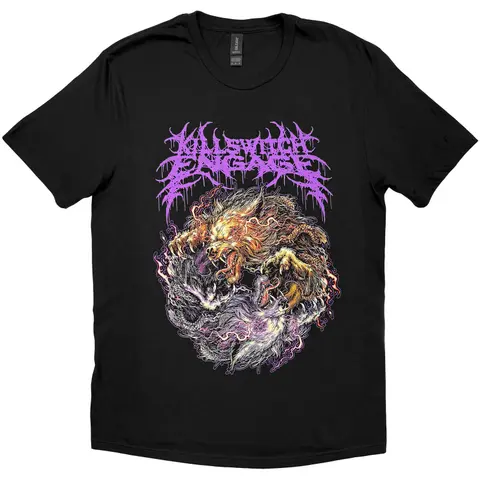 Killswitch Engage – Tričko Yin Yang Wolves (Čierna), Unisex, Čierna