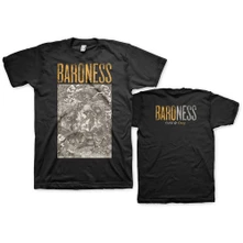Baroness, Tričko Gold & Grey, Unisex, Čierna