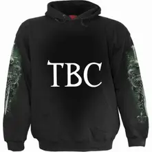 Unisex Pullover Hoodie: Checkmate (Black) (Back & Sleeve Print) thumbnail