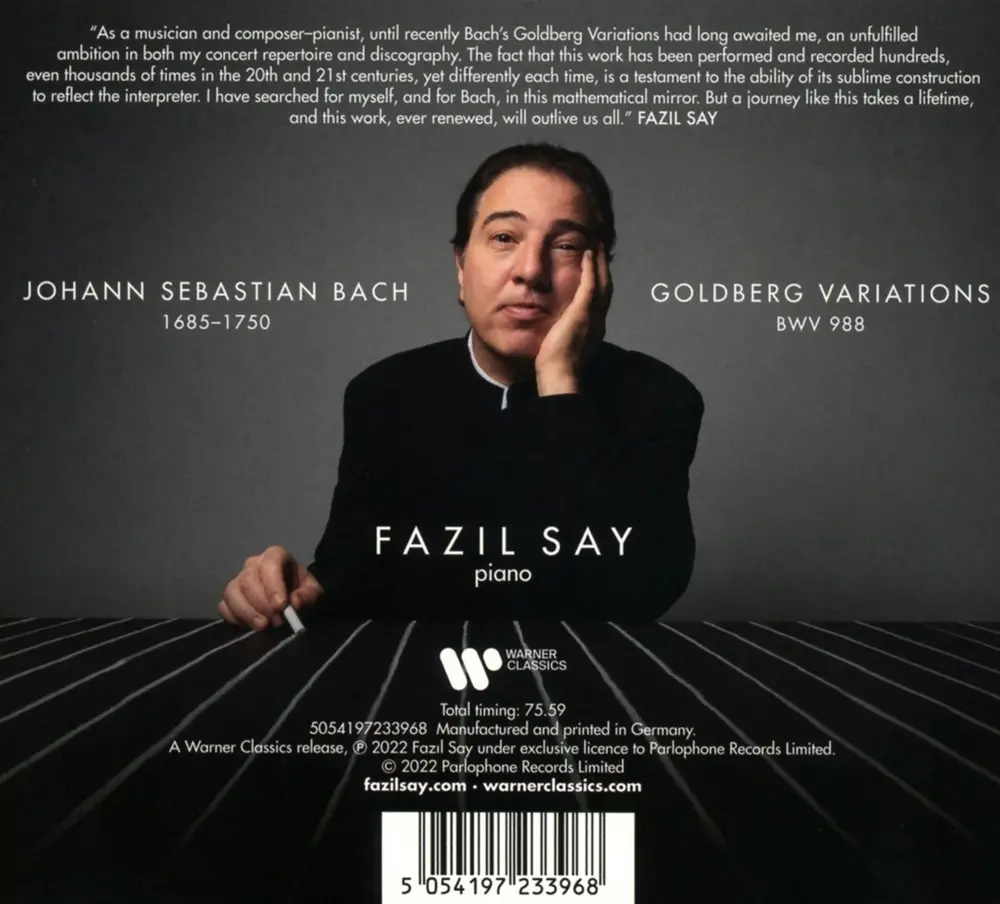 Fazıl Say – BACH: GOLDBERG VARIATIONS (CD)