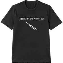 Queens of the Stone Age, Tričko Deaf Songs, Unisex, Čierna
