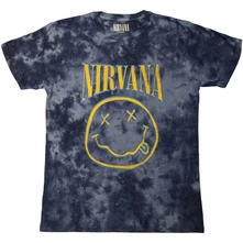 Nirvana, Tričko Smiley Blue Stroke, Unisex, Modrá