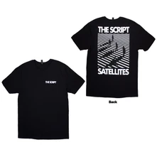 The Script, Tričko Satellites & Pocket Logo, Unisex, Čierna
