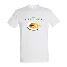 The Curly Simon, Tričko The Curry Salmon, Muž, Biela