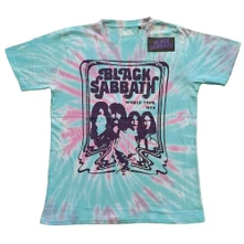 Black Sabbath, Tričko World Tour '78, Unisex, Zelená