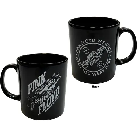 Unboxed Mug: Robot Hands Wish You Were Here 50 (Black)