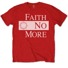 Faith No More, Tričko Classic New Logo Star, Unisex, Červená