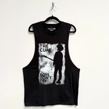 The Cure, Tielko Boys Don't Cry B&W, Unisex, Čierna