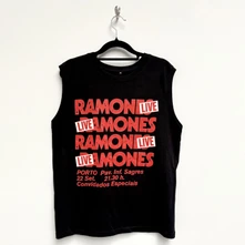 Ramones, Tielko Concert, Unisex, Čierna