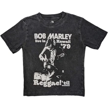 Bob Marley, Tričko Hawaii Snow Wash, Dieťa, Šedá