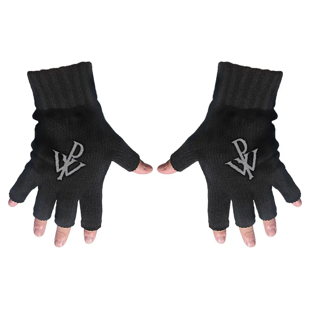 Unisex Fingerless Gloves: PW Logo (Black)