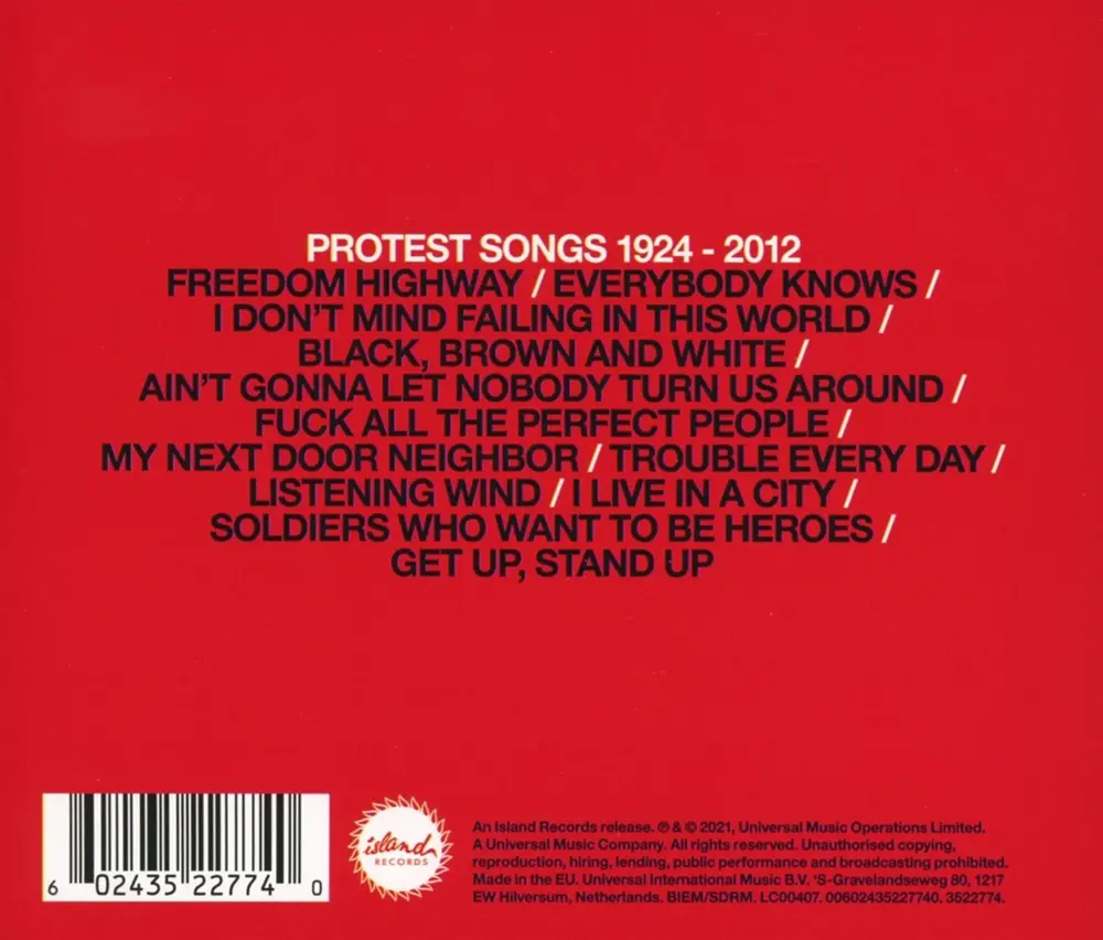 PROTEST SONGS 1924-2012