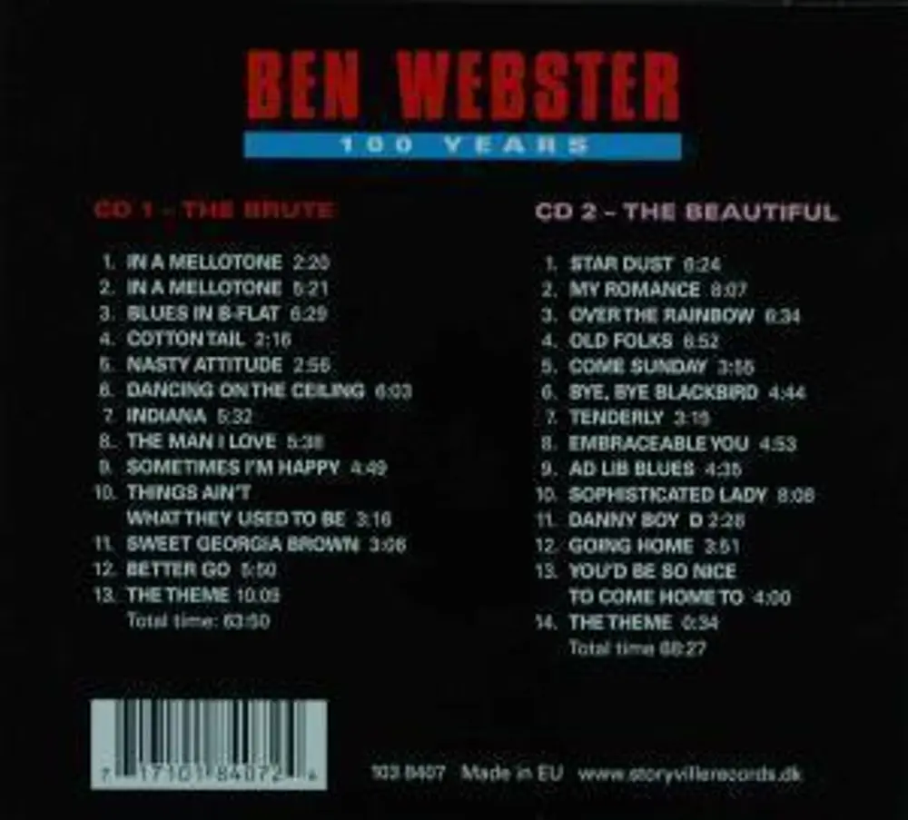 Ben Webster – BRUTE & THE BEAUTIFUL (CD)