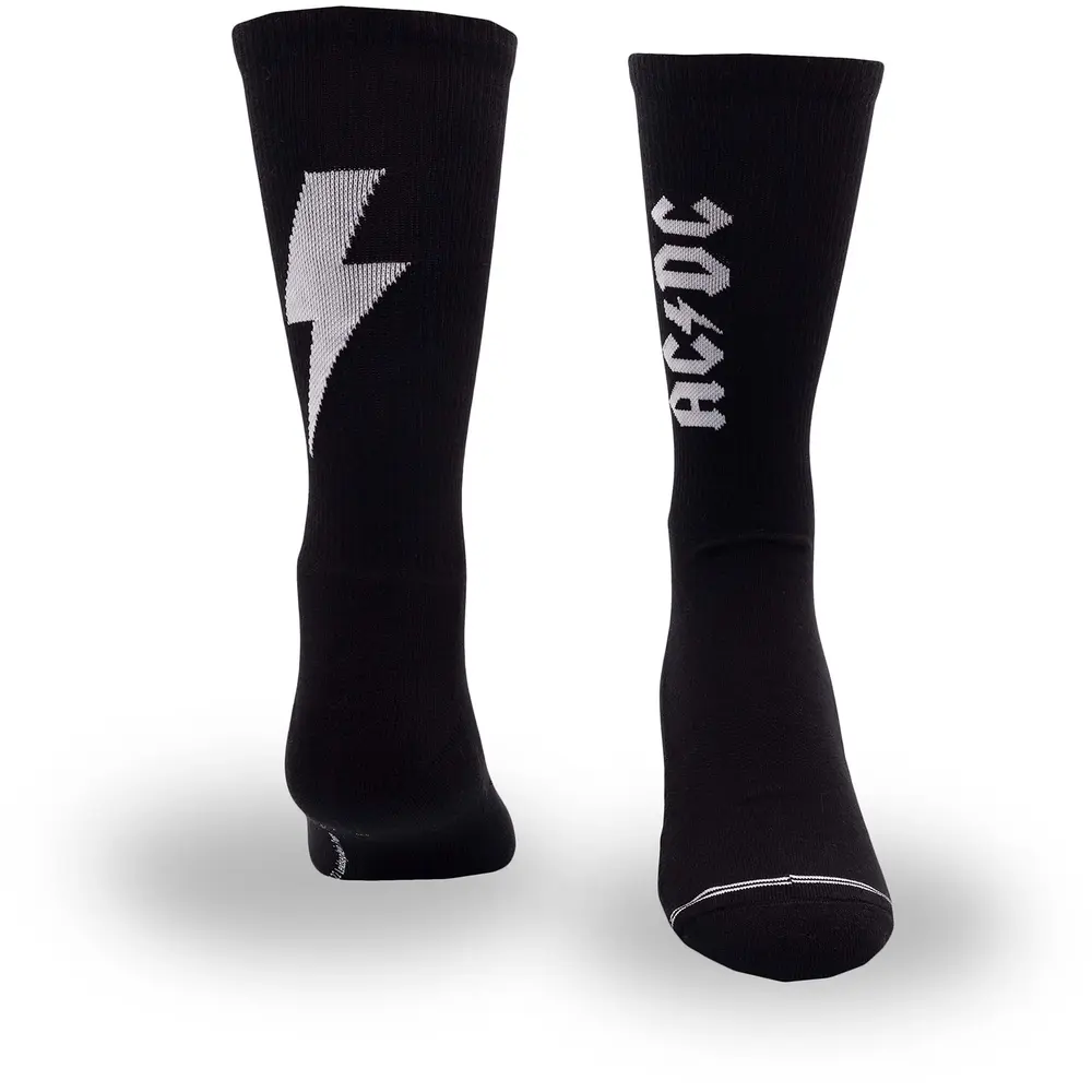 Unisex Crew Socks: Bolt (Black) (UK Size 6.5 - 11)
