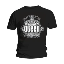 Queen, Tričko Sheer Heart Attack, Unisex, Čierna