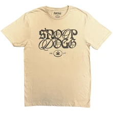 Snoop Dogg, Tričko Lettering Mash Up, Unisex, Natural