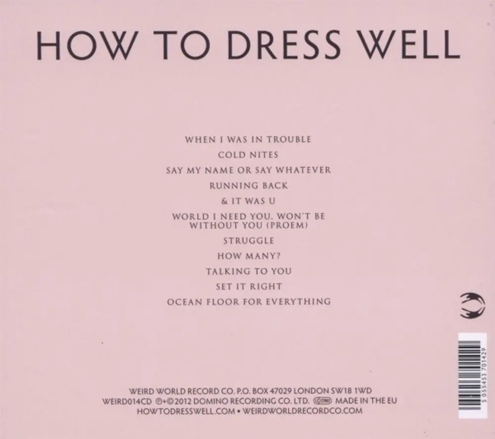 How to Dress Well – TOTAL LOSS (CD)