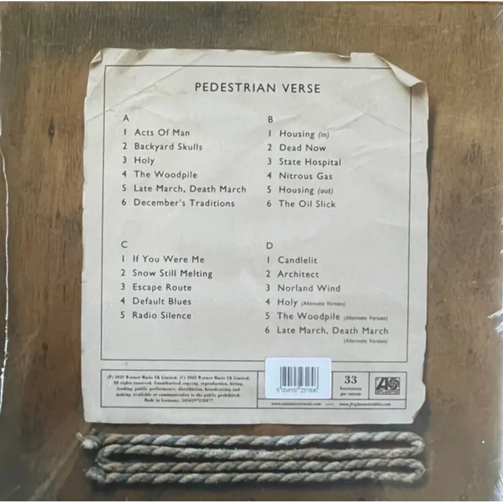 PEDESTRIAN VERSE LIMITED (INDIES)