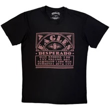 Eagles, Tričko Desperado, Unisex, Čierna