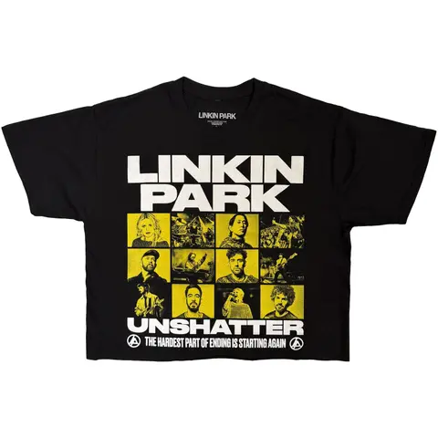 Ladies Crop Top: Unshatter (Black)