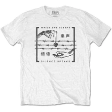 While She Sleeps, Tričko Silence Speaks, Unisex, Biela