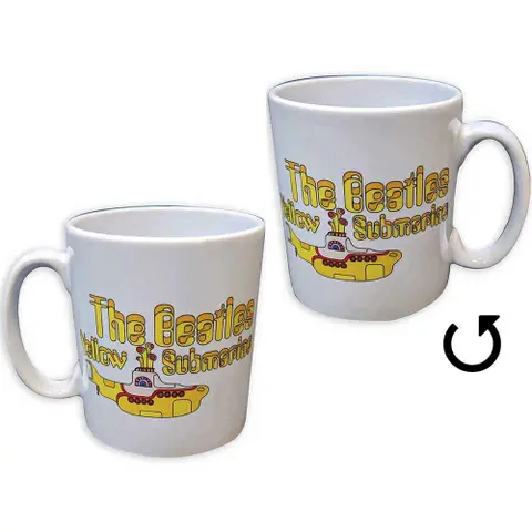Unboxed Mug: Yellow Submarine Logo & Sub (White)