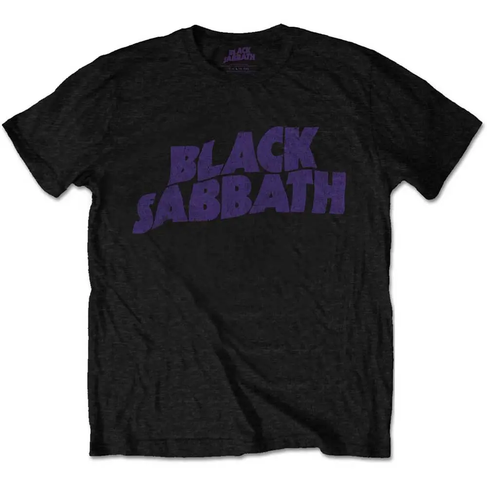 Black Sabbath – Wavy Logo Vintage (Čierna) (Tričko)
