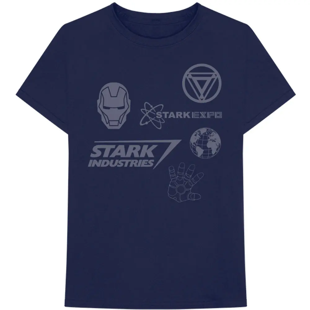 Iron Man Stark Expo (Albastră) (Tricou)