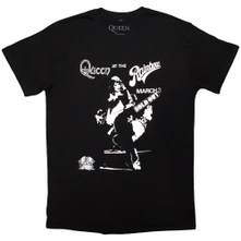 Queen, Tričko Live Rainbow, Unisex, Čierna