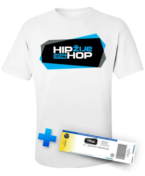 Hip Hop Žije Festival – Tričko + Lístok