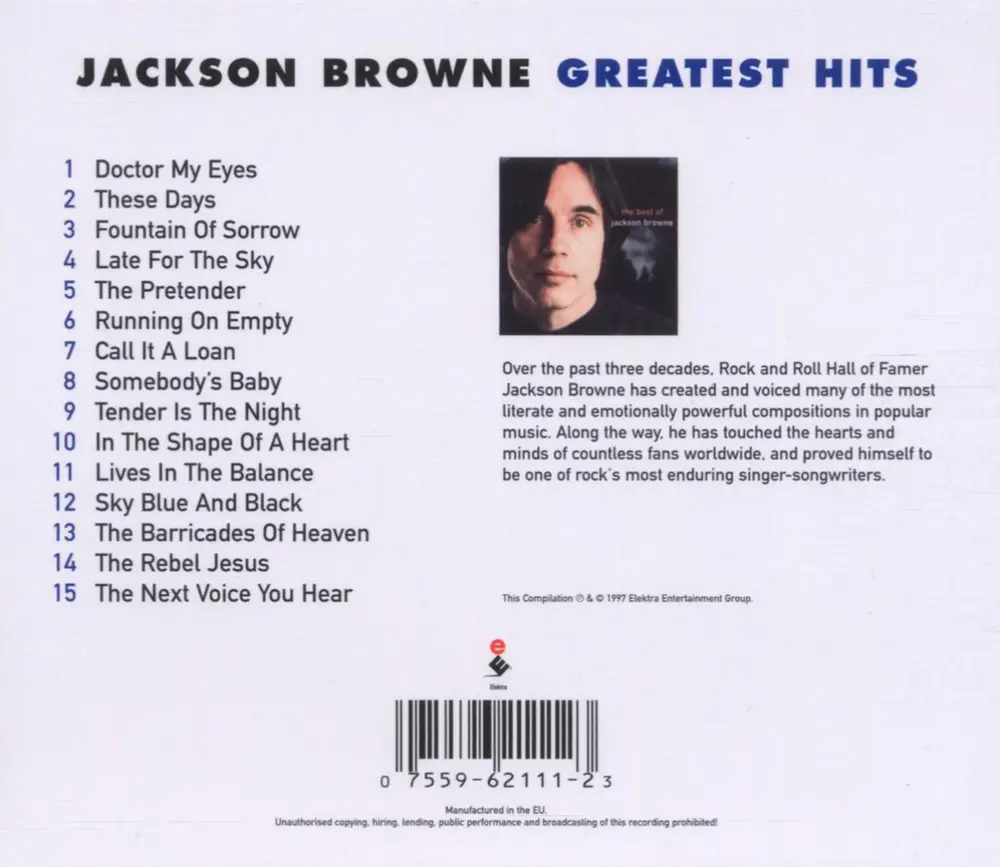 Jackson Browne – BROWNE, JACKSON - NEXT VOICE YOU HEAR (CD)