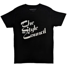 The Style Council, Tričko Stacked Logo, Unisex, Čierna