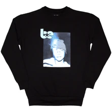 Billie Eilish, Crewneck Blue Hat Photo, Unisex, Čierna