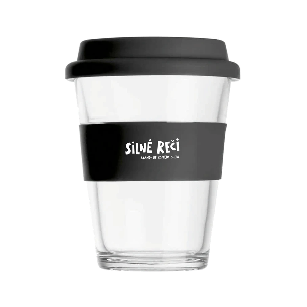 Sklenený Keep Cup Silné Reči