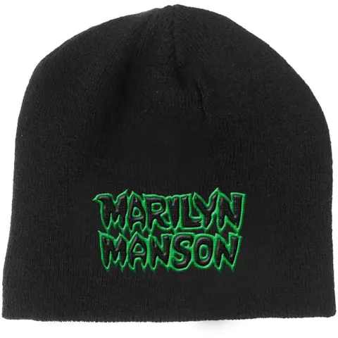 Marilyn Manson – Čapica Logo 2 (Čierna), Unisex, Čierna