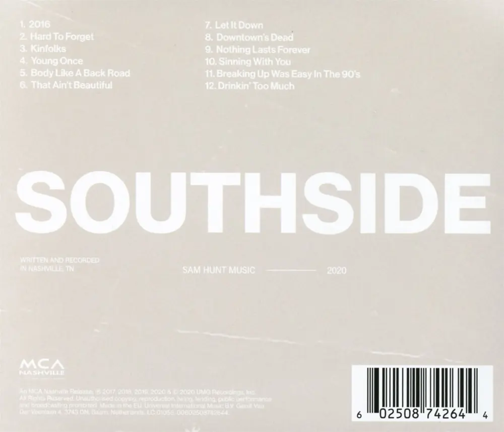 Sam Hunt – SOUTHSIDE (CD)