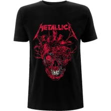 Metallica, Tričko Heart Skull, Unisex, Čierna