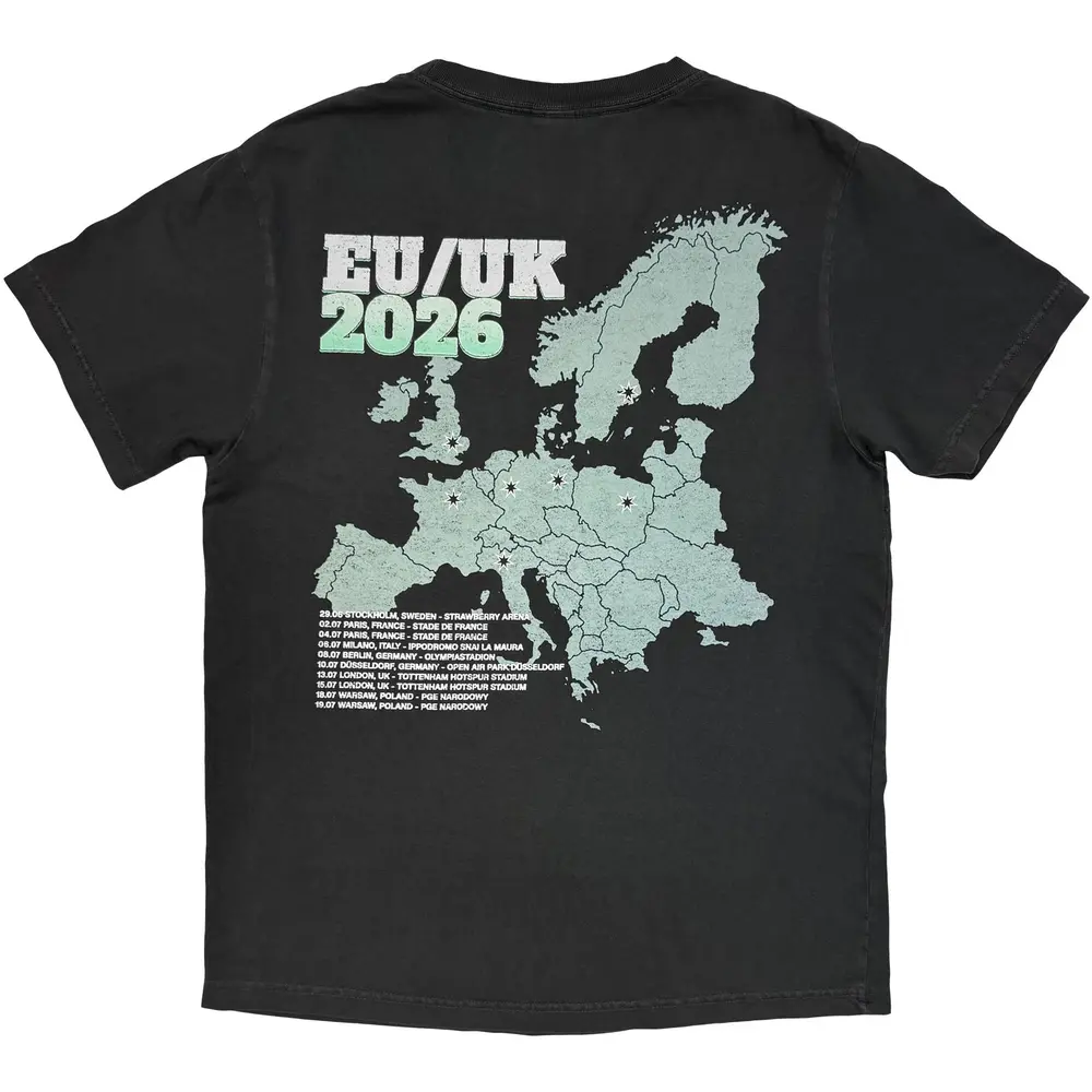 System of a Down – Map Dateback Tour '26 (Šedá, Limited) (Tričko)