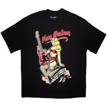Unisex Oversized Boxy T-Shirt: Running With The Devil (Black) thumbnail