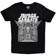 Black Sabbath, Tričko Unisex T-Shirt: Church Windows (Black), Unisex, Čierna