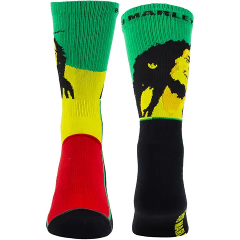 Unisex Crew Socks: Smile (Black) (UK Size 6.5 - 11)