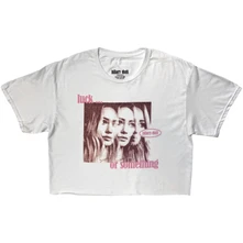 Croptop Ladies Crop Top: 3 Hilarys (White)
